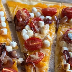 Recept voor pizza met pompoen en geitenkaas